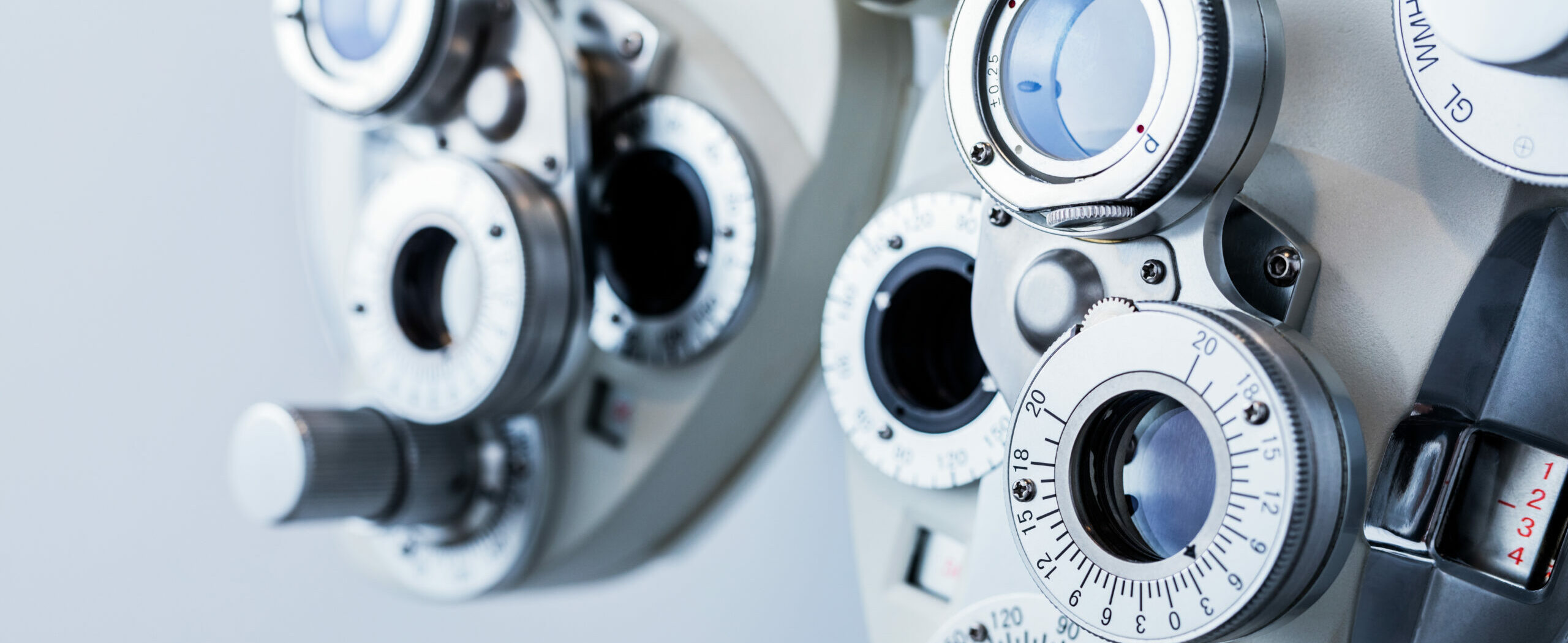 Optical equipment for testing vision. Professional medical machine. Ophthalmology.